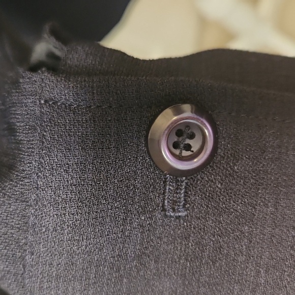 Focus 2000 Women's Vintage Black ButtonFront Mandarin Collar BlazerJacket Size10 - Picture 16 of 16